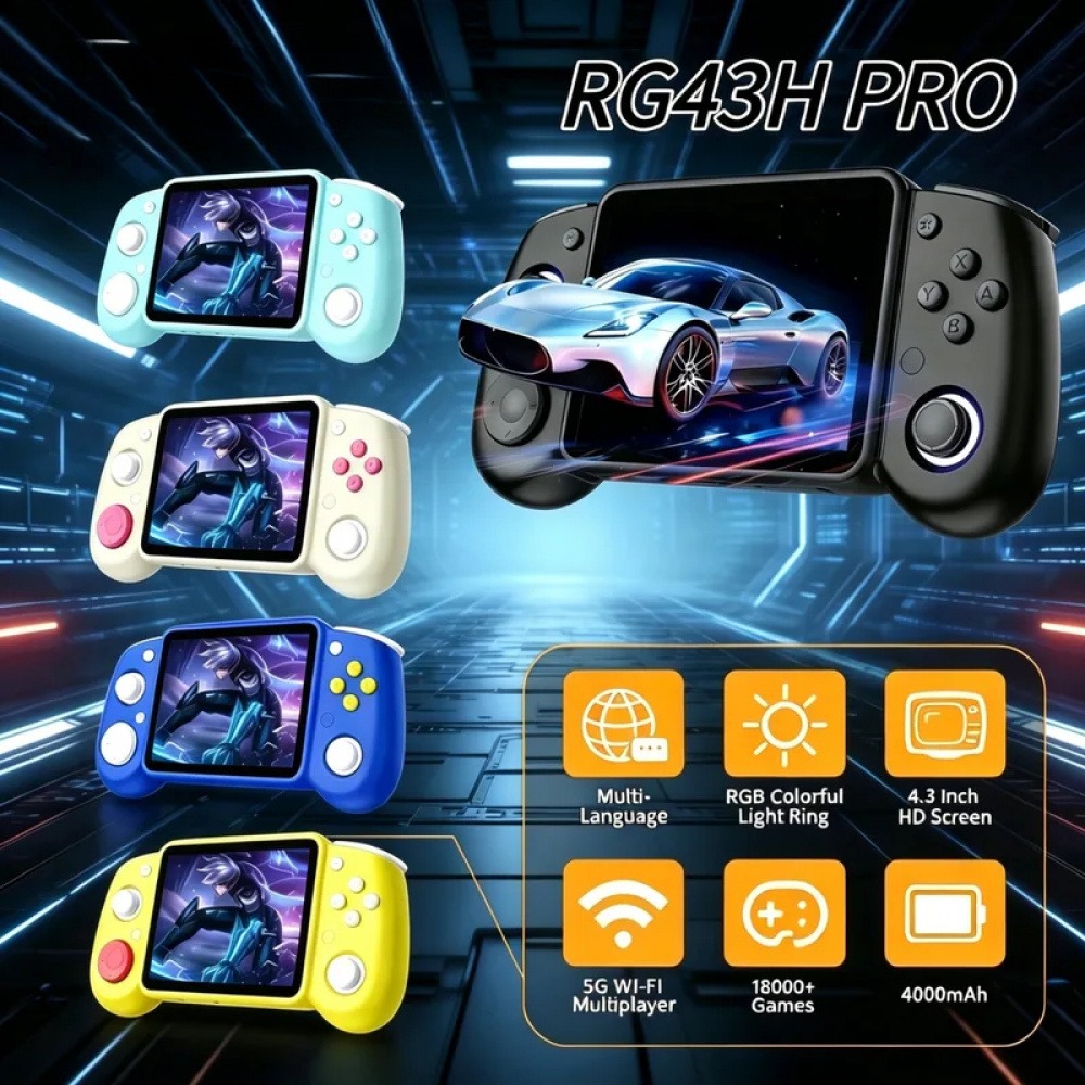 Retro Gaming Handheld - Портативная ретро-игровая консоль RG43H Pro с