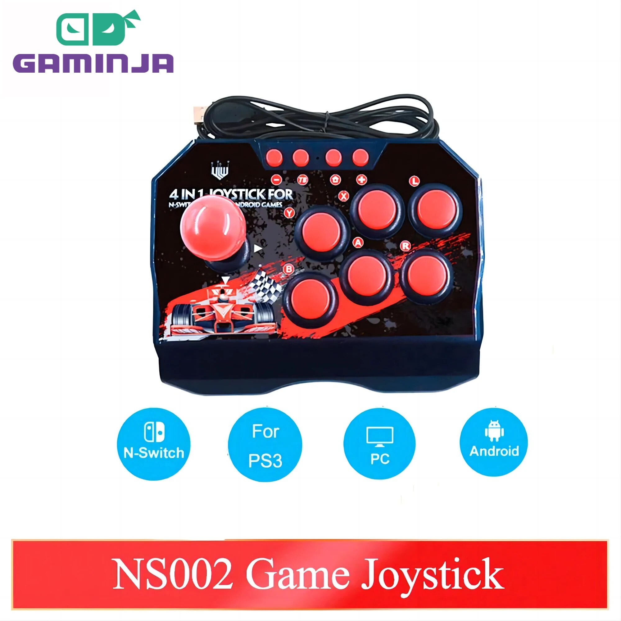 Retro Gaming Raspberry Pi - GAMINJA NS002 4 в 1 Ретро