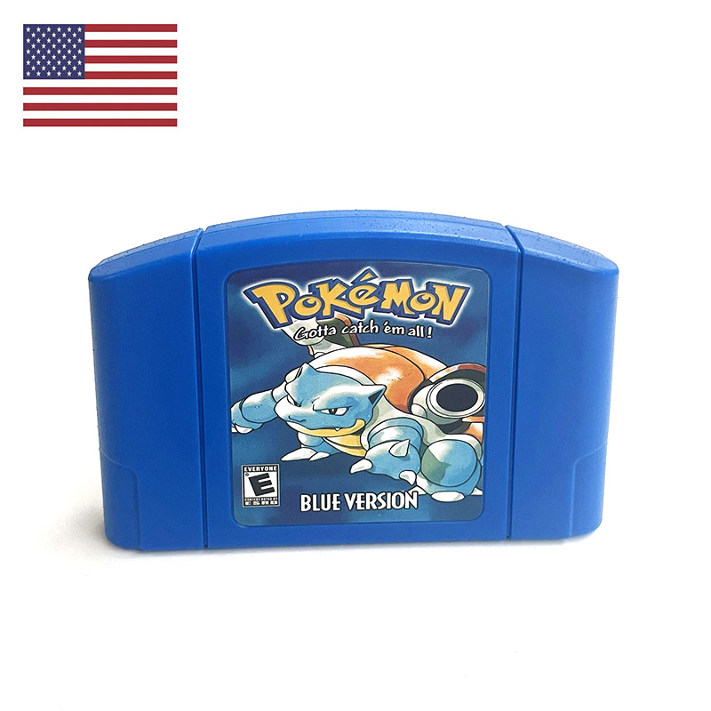 Retro Gaming Handheld - Игровой картридж для N64: Pokemon Blue