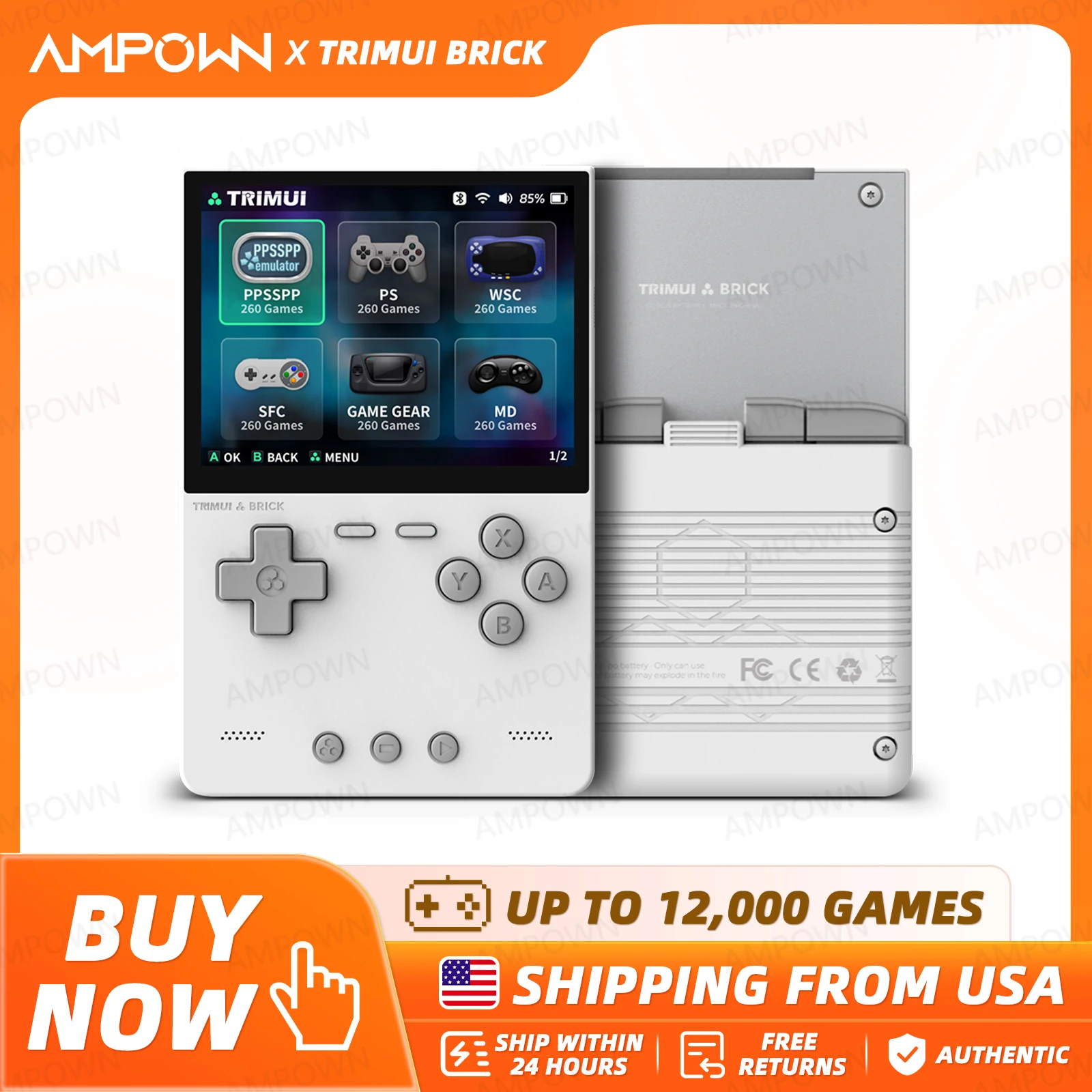 Retro Gaming Images - TRIMUI BRICK Портативная игровая консоль 3,2-дюймовый
