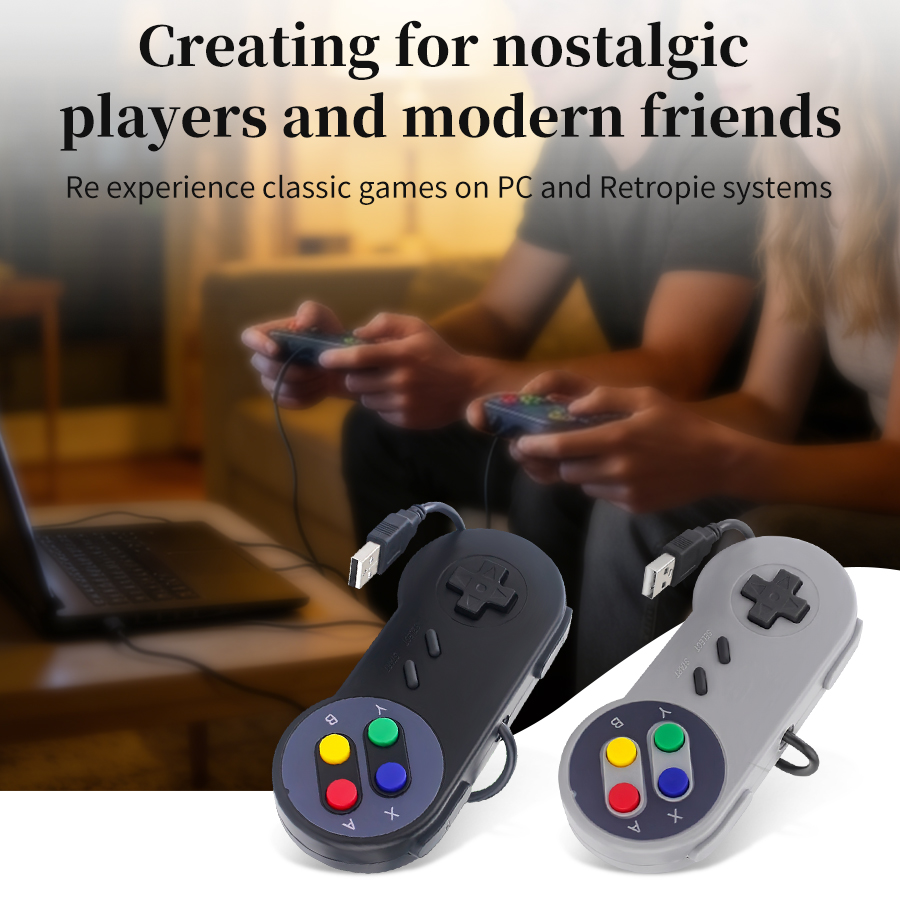 Retro Gaming Raspberry Pi - USB-геймпад в ретро-стиле для ПК, NESPi,