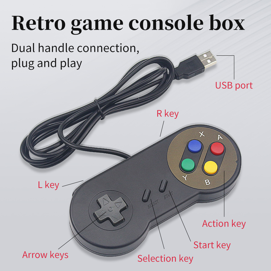 Retro Gaming Raspberry Pi - Игровой USB-геймпад Plug and Play для