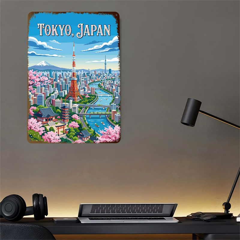 Металлический постер с городск – обзор и цена Retro Gaming Tokyo